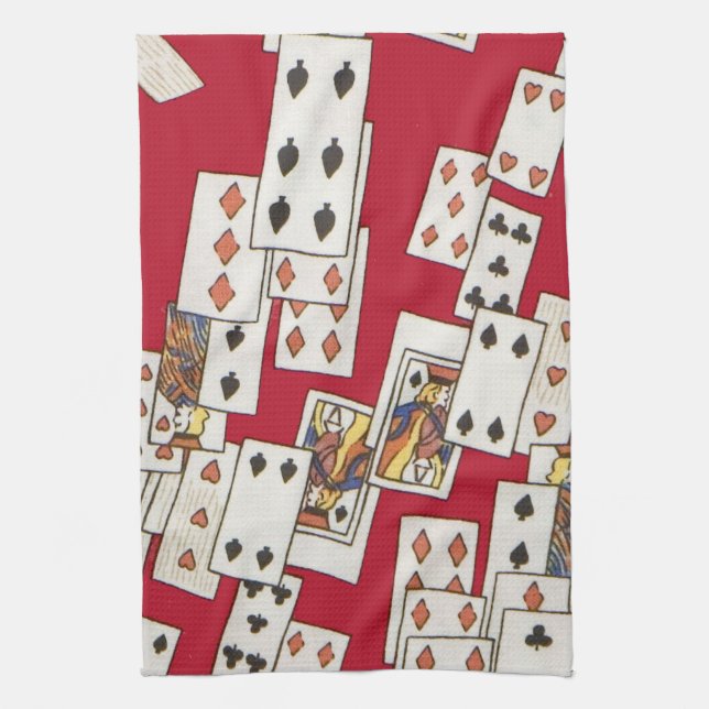 Attack of the Cards 4 Kitchen Towel (Vertical)