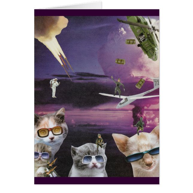 Attack of the Cool Cats Card (Front)