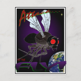 Attack of the Fly Postcard