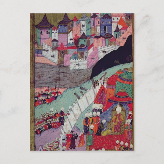 Attack on Belgrade in 1521 Postcard (Front)