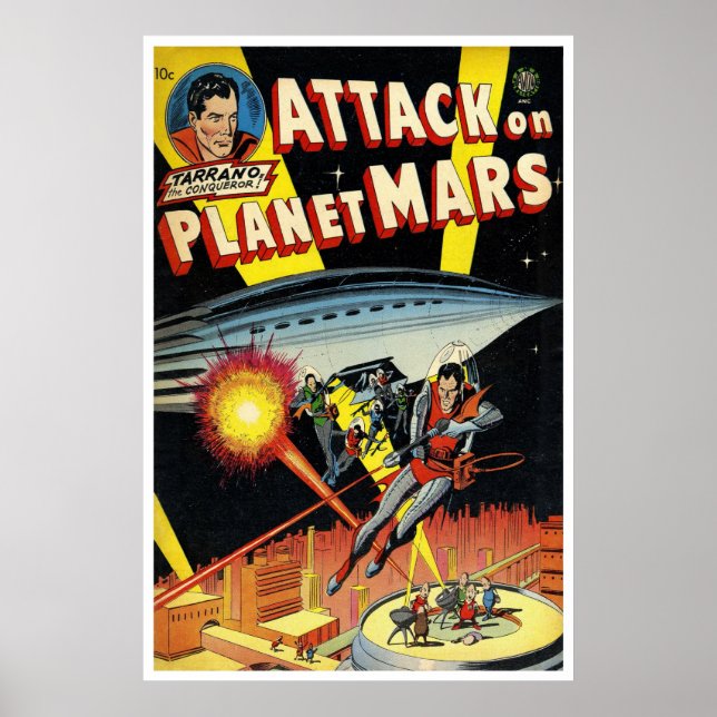 Attack On Planet Mars (1951) Poster (Front)