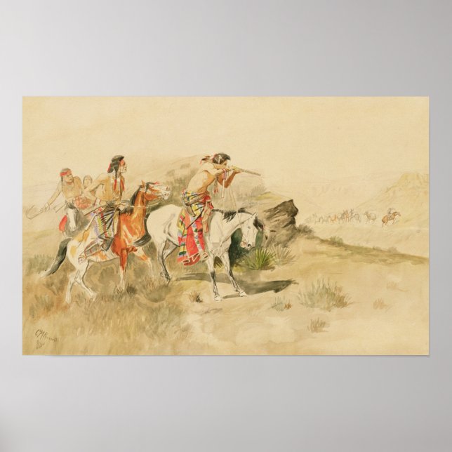 Attack on the Muleteers Poster (Front)