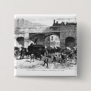 Attack on the Prison Van at Manchester 2 Inch Square Button