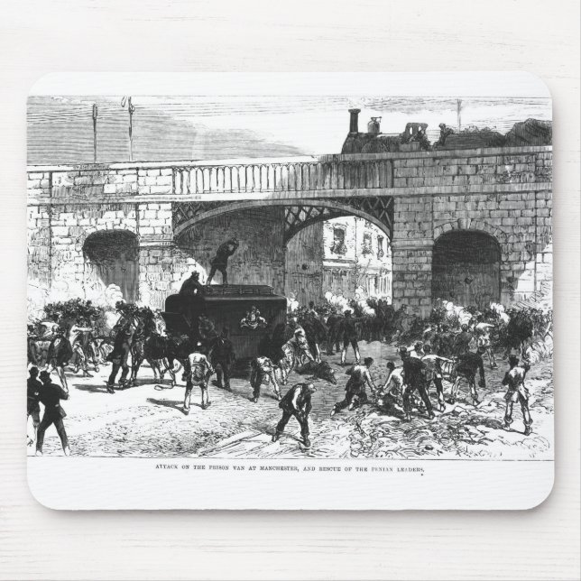 Attack on the Prison Van at Manchester Mouse Pad (Front)
