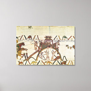 Attack on the Town of Dinan Canvas Print