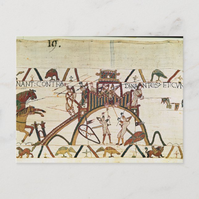 Attack on the Town of Dinan Postcard (Front)