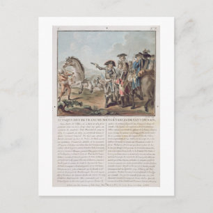 Attack on the trenches established in front of Den Postcard