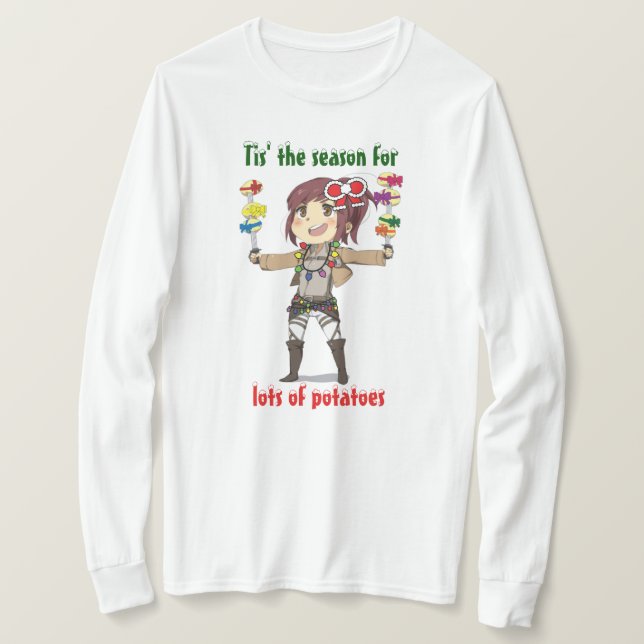Attack On Titan Holiday Long Sleeve T-Shirt (Design Front)