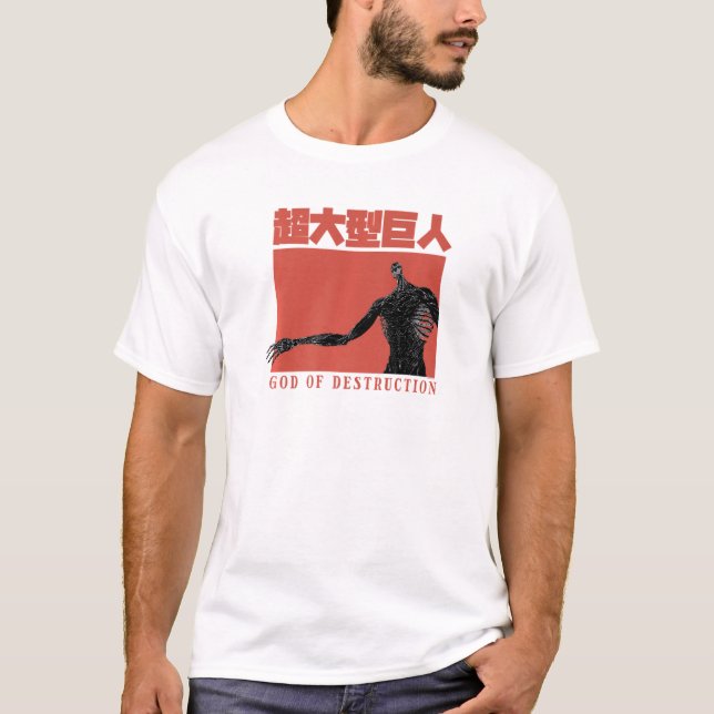 Attack On Titan Season 4 Titan God Of Destruction T-Shirt (Front)