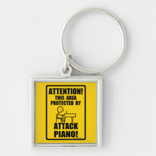 Attack Piano Keychain