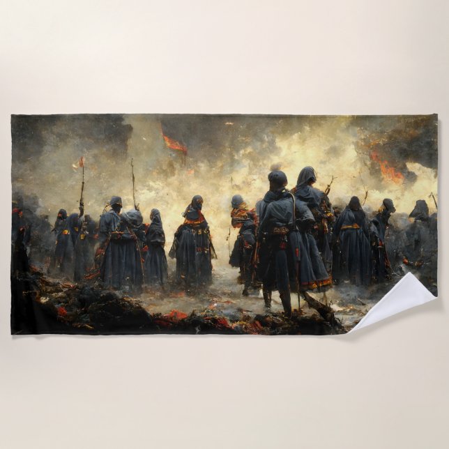 Attack the place beach towel (Front)