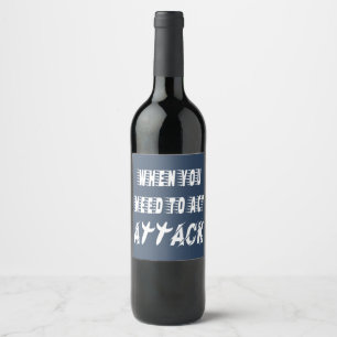 Attack Wine Label