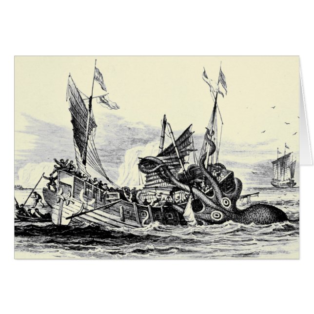 Attaque de Kraken ! Carte (Devant horizontal)