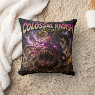 Attaque du coussin rougeâtre/radis colossal