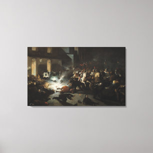 Attempted Assassination of Emperor Napoleon Canvas Print