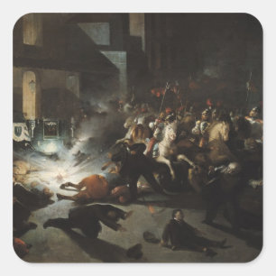 Attempted Assassination of Emperor Napoleon Square Sticker