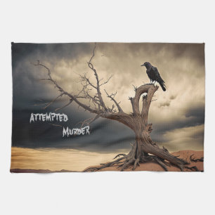 Attempted Murder  Kitchen Towel