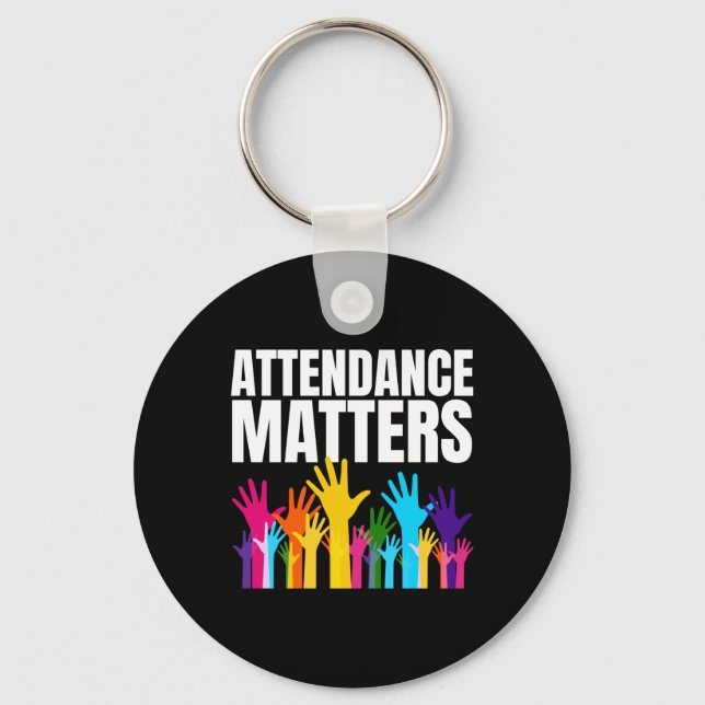 Attendance S Sticker  Keychain (Front)