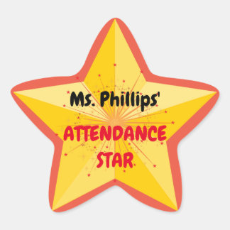 Attendance Star Stickers