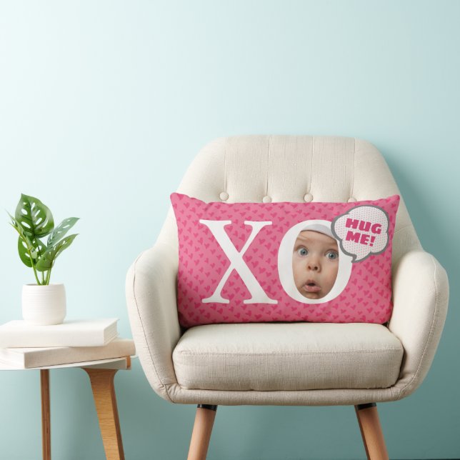 ATTENDEZ-MOI ! Coussin photo bébé personnalisé (Chaise)