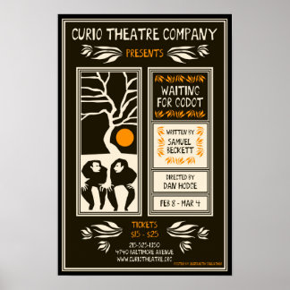 ATTENDRE GODOT ~ Poster d'Elizabeth Gallagher