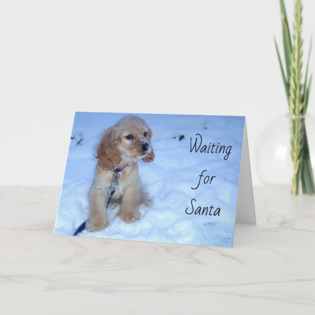 ATTENDRE LA CARTE DE NOËL DE PÈRE NOËL (Devant)