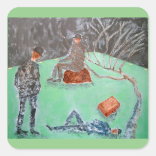 ATTENDRE LE Sticker GODOT