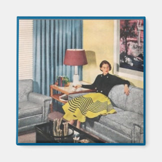 ATTENDRE, Magnet rétro des années 1950