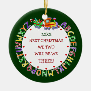 Attente 1er bébé cadeaux de Noël ornements