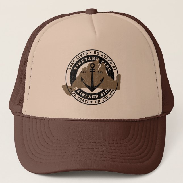 Attente en ligne pour le Casquette de Martha's Vin (Devant)