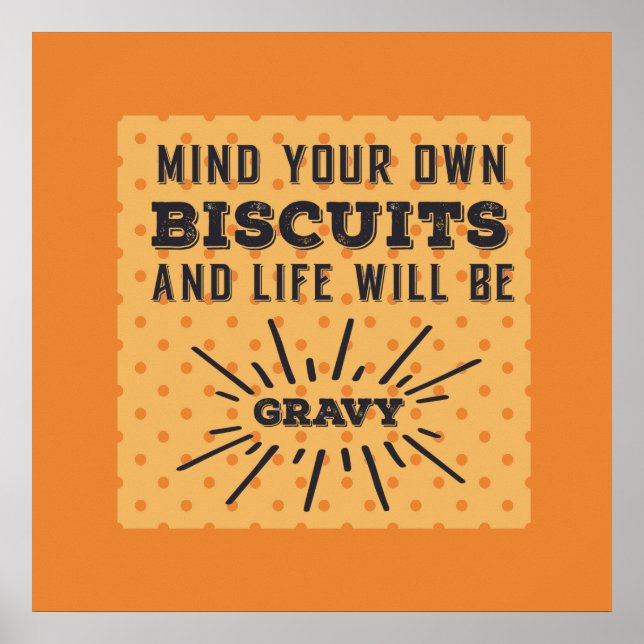 Attention à vos propres biscuits Drôle Poster Rétr (Devant)