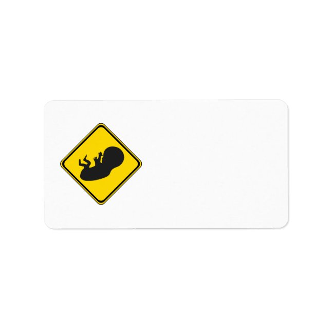 Attention: Baby Ahead! Label (Front)