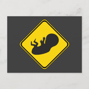 Attention: Baby Ahead! Postcard