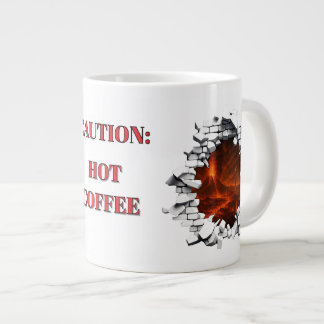 Attention Café chaud drôle Volcano Lava Mug