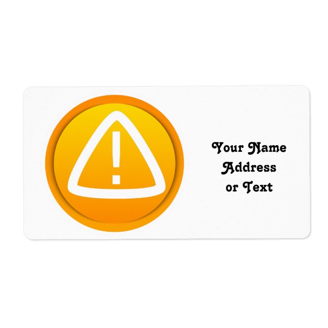 Attention Caution Symbol (Front)