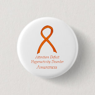 Attention Deficit Hyperactivity Disorder (ADHD)Pin 1 Inch Round Button