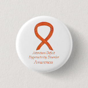 Attention Deficit Hyperactivity Disorder (ADHD)Pin 1 Inch Round Button