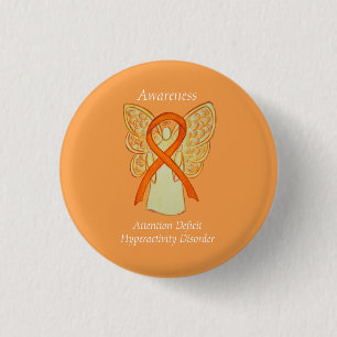 Attention Deficit Hyperactivity Disorder (ADHD)Pin 1 Inch Round Button
