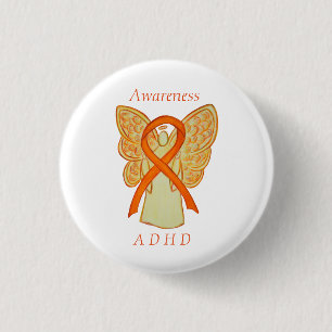 Attention Deficit Hyperactivity Disorder (ADHD)Pin 1 Inch Round Button