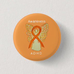 Attention Deficit Hyperactivity Disorder (ADHD)Pin 1 Inch Round Button