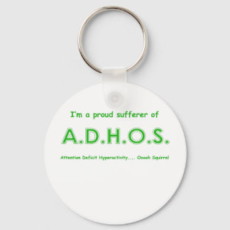 Attention Deficit Hyperactivity ooooh Squirrel Keychain