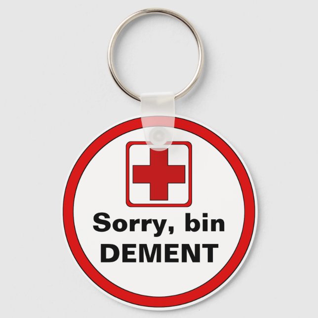 Attention - Dementia Keychain (Front)