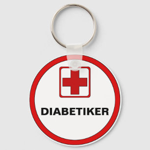 Attention - DIABETICS Keychain