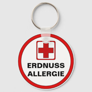 Attention - EARDNUSS Allergy Keychain
