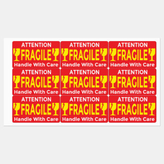 Attention Fragile Stickers – Handle With Care Ship