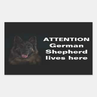 Attention german shepherd lives here sticker