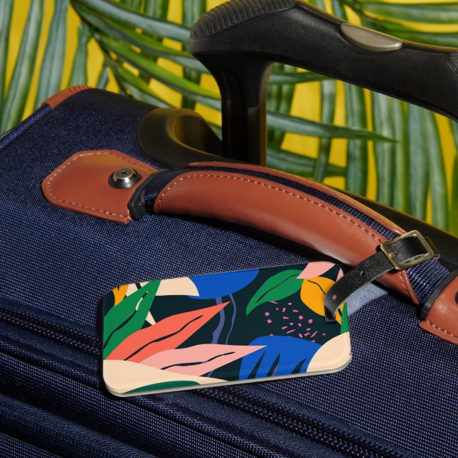 Attention Getter abstract pattern Luggage Tag (Front Insitu 3)