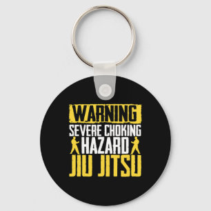 Attention I Can Jiu Jitsu Fighter Judo Martial Art Keychain