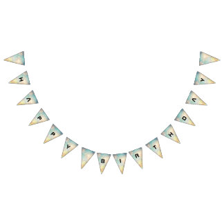 Attention Intergalactic Plain Birthday   Bunting Flags