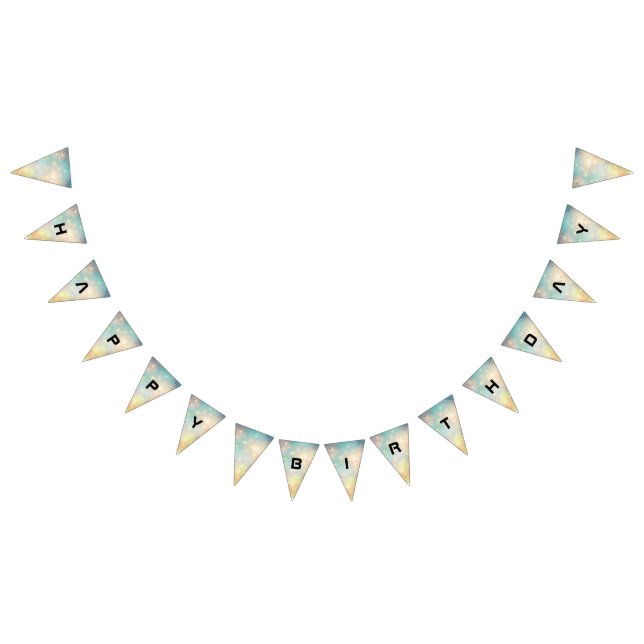 Attention Intergalactic Plain Birthday   Bunting Flags (All)